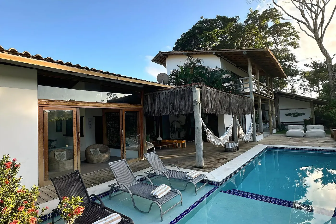 Piscina da Casa Charme, em Trancoso