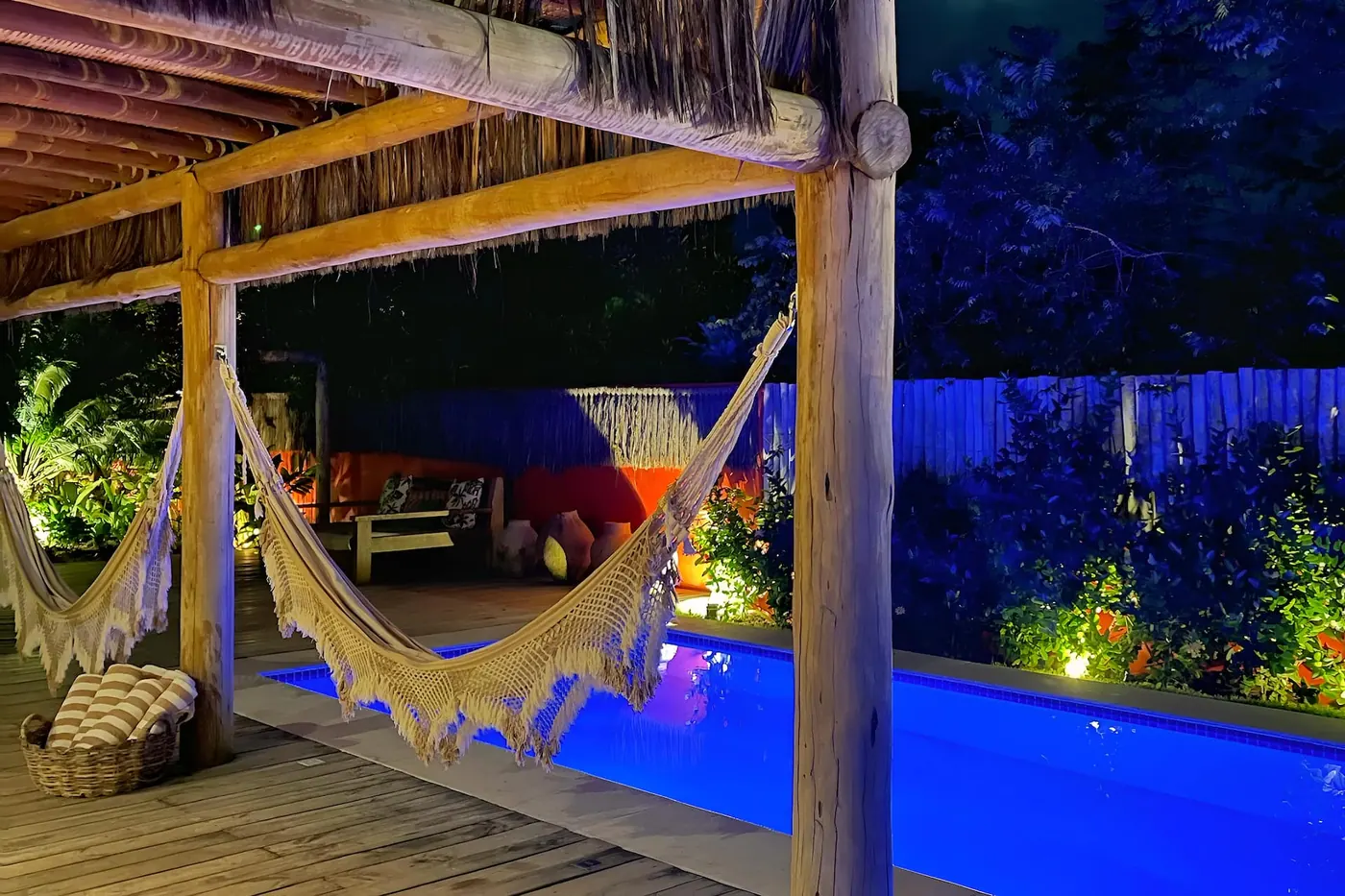 Piscina da Casa Charme, em Trancoso