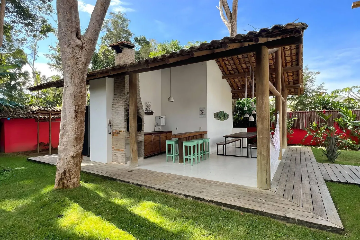 Churrasqueira da Casa Charme, em Trancoso
