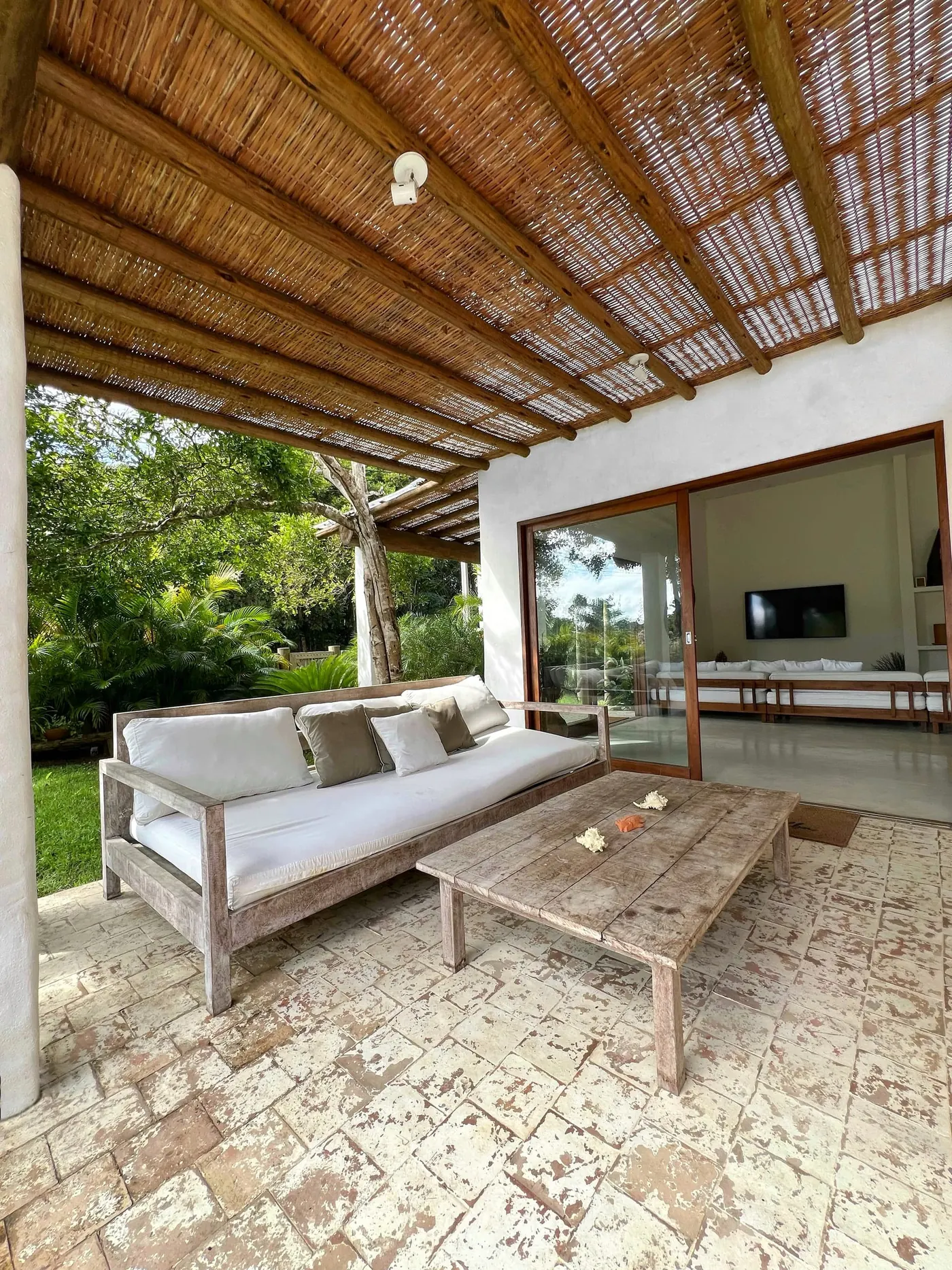 Área de estar da Villa Alba, em Trancoso